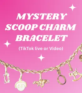 Mystery Charm Bracelet - Handmade with Hearts Stars Initials & Sparkly Surprises Cute Custom Bracelet Perfect for Gifting or Self-treatment