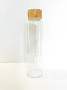 Marcel Ardani 17 oz Glass Bottle with Bamboo Lid – Eco-Friendly, Durable & BPA-Free Drinkware Reusable