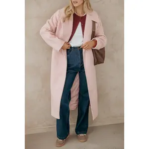 Jazzie Boucle Coat - Baby Pink