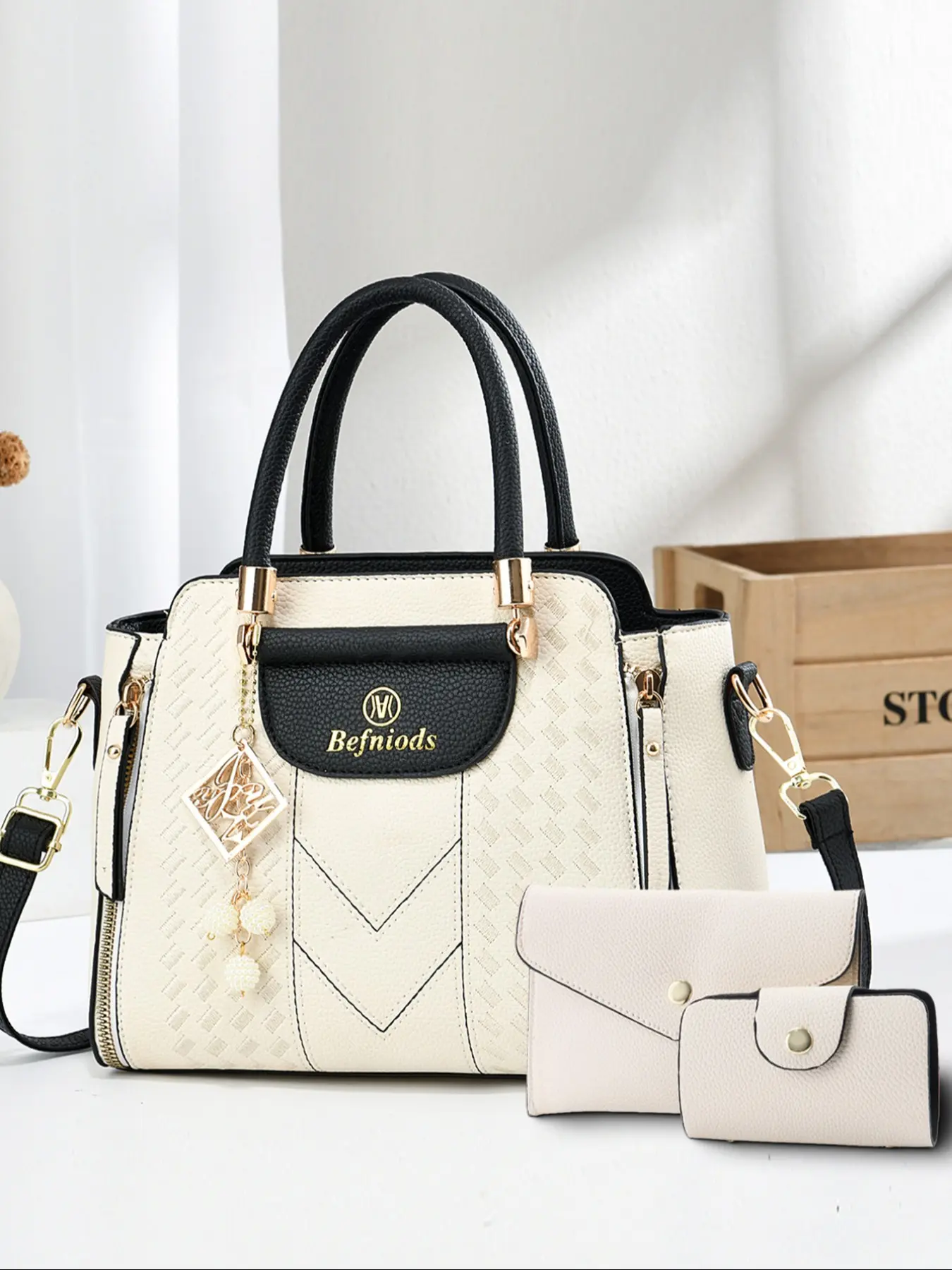 Women's Fashion Shoulder Bag Set, Casual Shoulder Purse, Trendy Crossbody Bags, Fashionable Crossbody Bag, Casual Handbag Trio, All Seasons, Plain Pattern, Perfect for Shopping and Travel, Casual Handbag Satchel