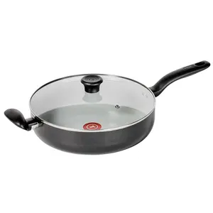 T-Fal Simply Cook 5qt Ceramic Nonstick Saute with Lid Black T-Fal Simply Cook 5qt Ceramic Nonstick Saute with Lid Black