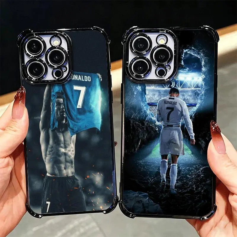 Football Star R-Ronaldo C-CR7 Soft Phone Case For iphone 17 16 15 14 13 12 11 17Air Plus Pro Promax Samsung Galaxy S26 S25 S24 S23 S22