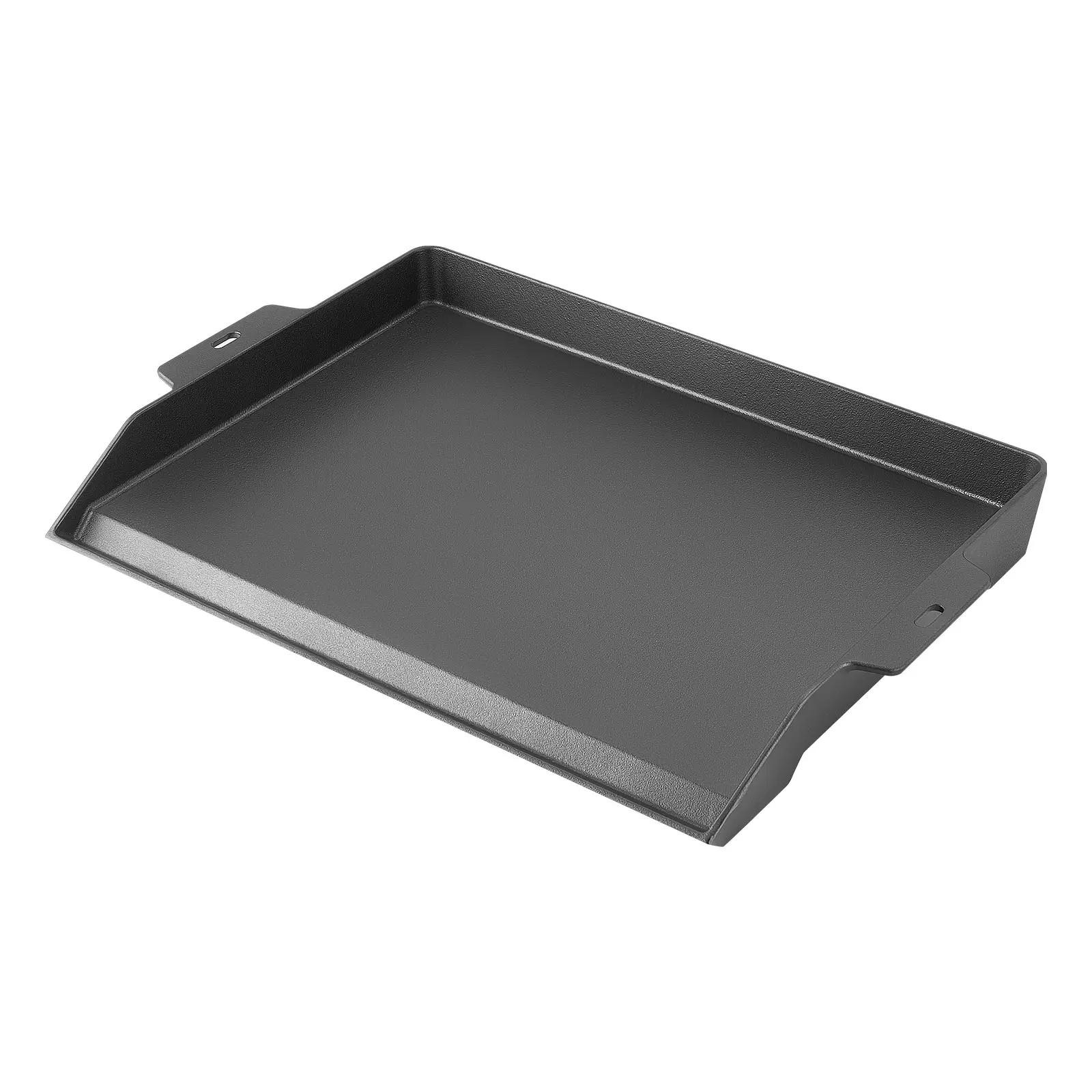 VEVOR Cast Iron Griddle 23x16 inch Flat Top Pre-Seasoned Plate Handle, for BBQ Eggs Burger, Even Heat Distribution, Non-Stick Portable Rectangular Family Cookware for Outdoor Gas Grill/Stove, Oven