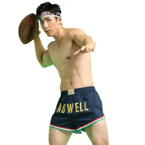 Tauwell Mens Sports Shorts Trendy Comfortable Youth Casual Three-Point Pants Polyester Fabric  - Menswear Trouser Elastic