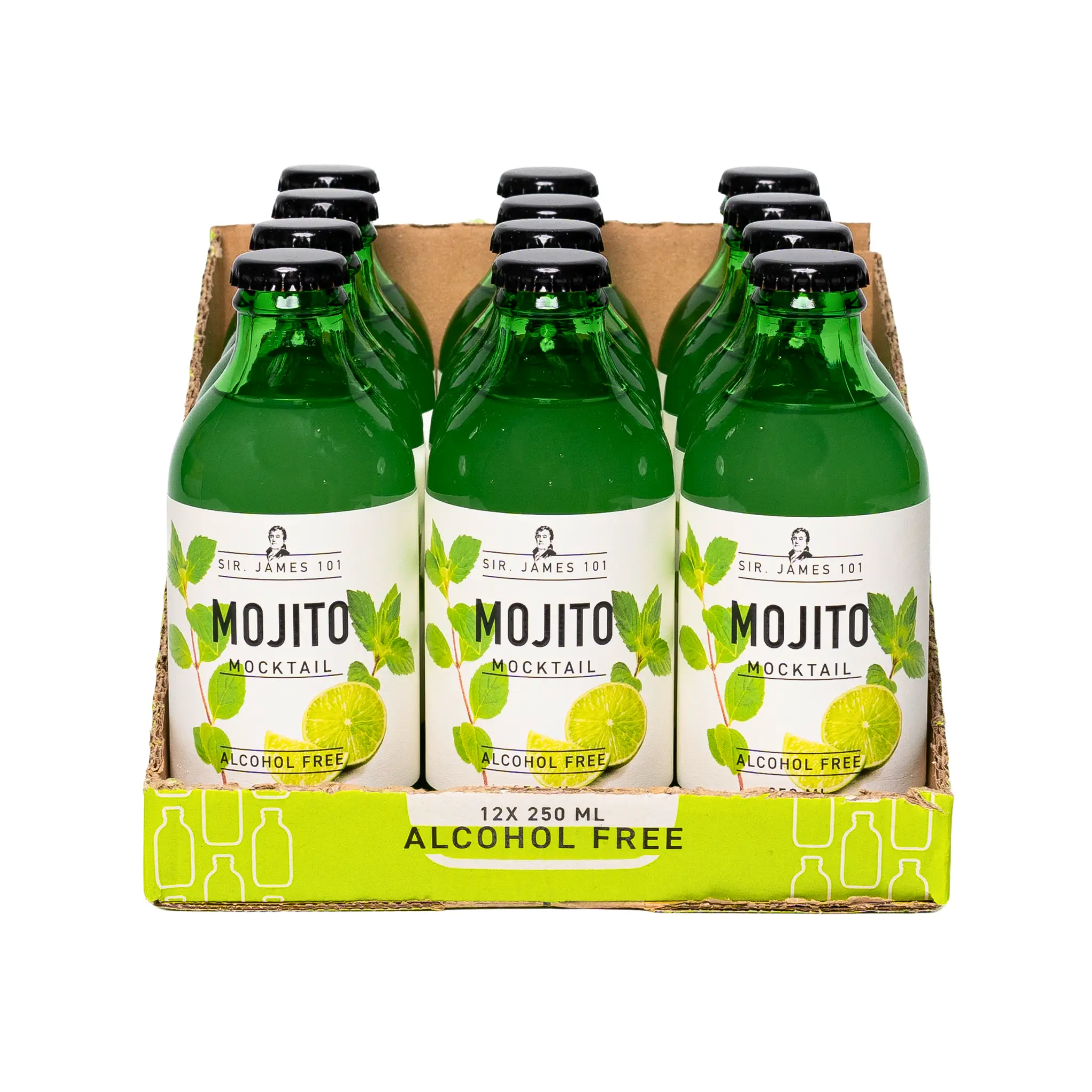 Sir. James 101 Alcohol-Free Mojito | 12 Bottle Party Pack