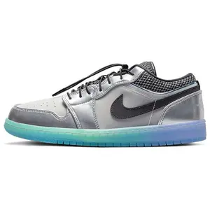 Jordan Air Jordan 1 Low SE Toggle Silver Women's Retro Basketball Shoes