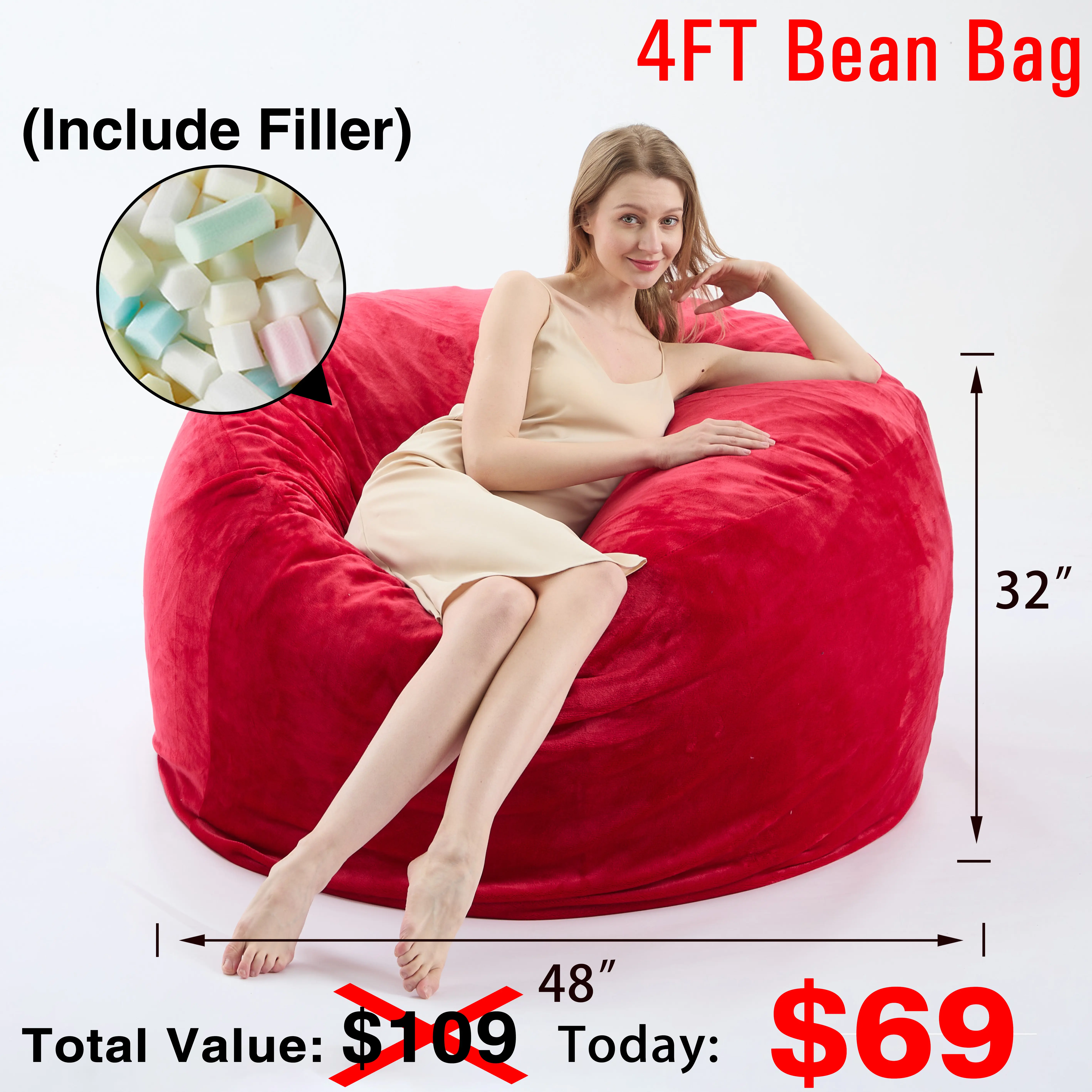 4FT Red (Cover Filler)