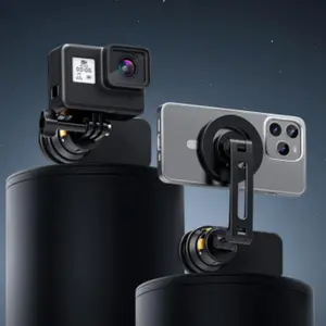 Backpack Strap Clip Mount for Phone, 360° Rotation Magnetic Backpack Strap Mount with Phone Clip, Camera Accessories for iPhone 12/13/14/15 Pro Max