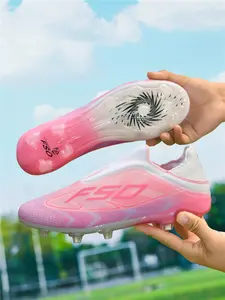 Men Women High-End Seamless Sports Football Shoes, Anti-Slip Durable Outdoor Lawn Soccer Cleats, Super Grip Support, Fashionable Design