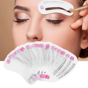 48 PCS Eyebrow Shaping Stencils - Beauty & Personal Care Makeup Tool for Eyebrow Grooming