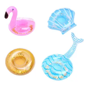 Cute Girl Doll Swim Accessories Set Swimming Pool Floaties Party Ring Inflatable Drink Holder for Girl Dolls Pool Toys,Drink Floaties Floating Drink Holder for Swimming Pool Drink Holder