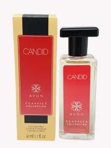 AVON Candid Cologne Spray - Avon Classics Collection Amber Floral 1.7 oz Eau De Toilette | Long Lasting Fragrance for Men