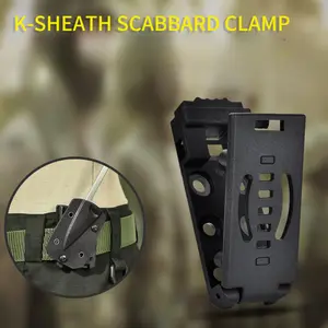 4-Pack Tactical Utility Knife Clip Holster - Universal Kydex EDC Belt Buckle with Mag Pouches and Sheath Tool - Perfect for Camping and Outdoor Adventures Survival Gear