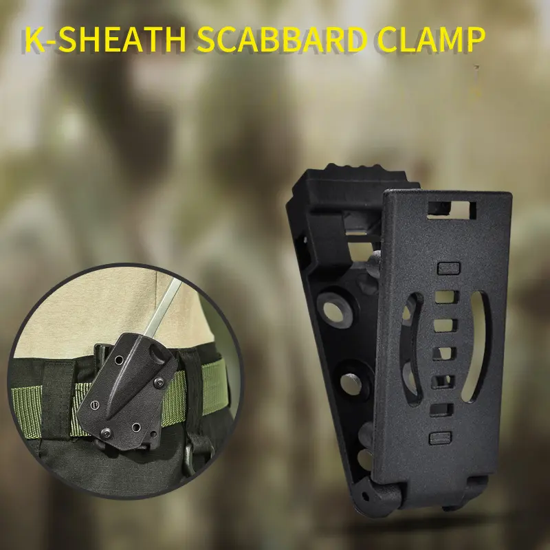 Tactical Utility Tool Holders, 4-Pack Kydex Belt Clips for EDC Sheaths & Mags - Doomsday Gear for Preppers & Hunting Enthusiasts, Survival Gear, Doomsday Survival Gear