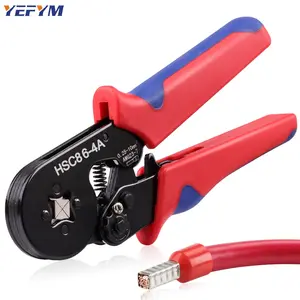 Wire Terminal Crimping Tool Set Hsc86-4a, Hand Tools, Needle Type & Square Shape Designs, Cold Pressure European Style, Range 0.25-10mm^2