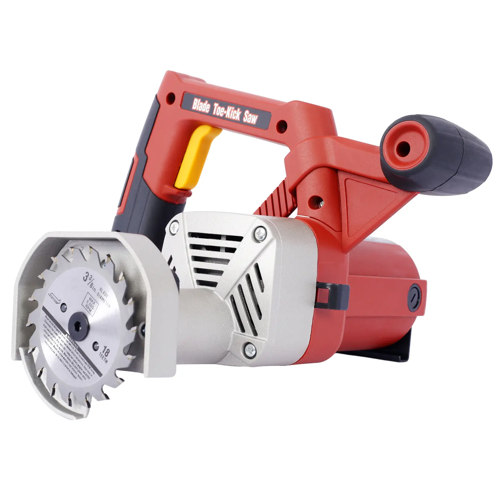 Donext Blade Toe-Kick Saw with 3-3/8 in. Blades, Heavy-Duty Flush-Cutting Circular Saw, Wood Cutting Machine for Subfloor or Tile Removal