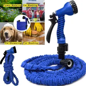 Summervibes Black friday deal 25ft (after adding water) expandable garden hose, 7 function spray nozzle flexible water hose, lightweight expanding hose for lawn yard car washing pet cleaning Kitchen Metal Utensils tiktokshopspringglowup
