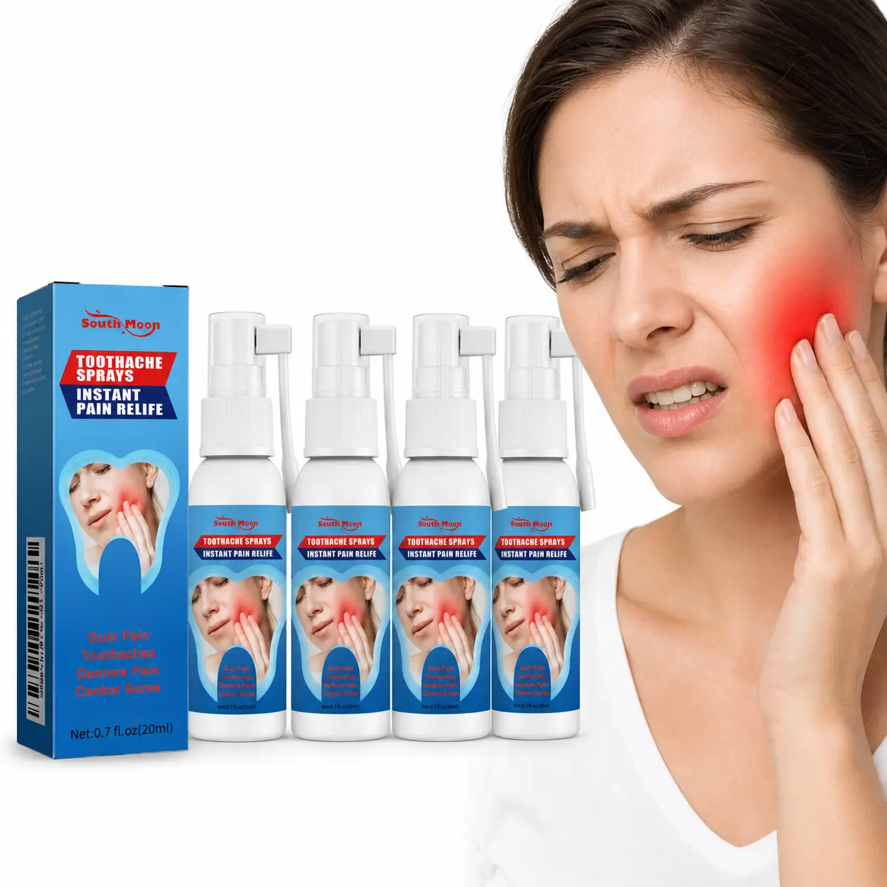 【BUY 2 GET 2 FREE】Peppermint Oral Care Spray, Portable Mouth Freshening Mist for Daily Oral Hygiene, 20ml