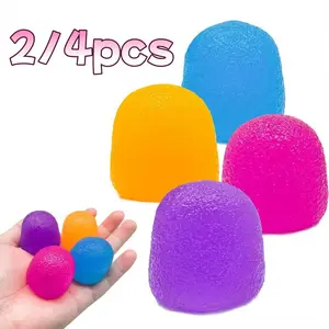 1/2/4pcs Squeeze Sugar Balls Squishies Decompression Squeeze Stress Relief Fidget Toy, High Elasticity Texture Sensory Toy, Birthday Gift, Party Favors, Anxiety Relief, Classroom Reward