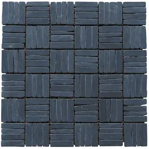Intrend Tile  Alternate Pattern Mosaic - Black Slate