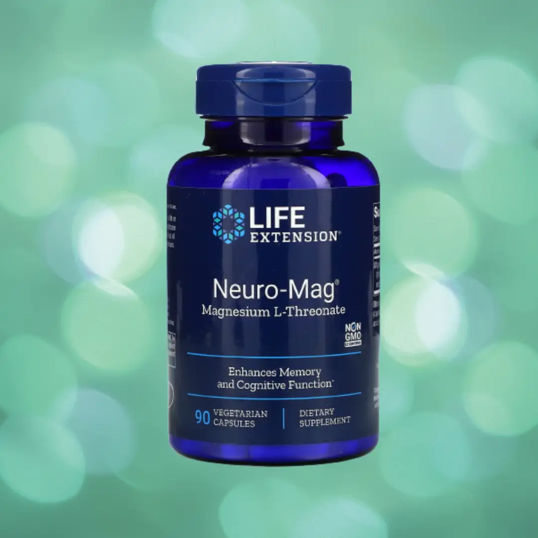 Life Extension Neuro-mag Magnesium L-threonate, Magtein, Magnesium Supplement, Brain Health, Memory & Attention, Gluten Free, Vegetarian, Non-GMO, 90