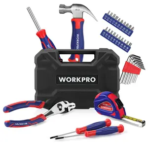 #SpringGlowUp WORKPRO 35-Count Tools Set, General Household Tool Kit with Storage Toolbox, Basic Tool Set for Home, Garage, Apartment, Dorm, New House, Back to School, and as a Gift