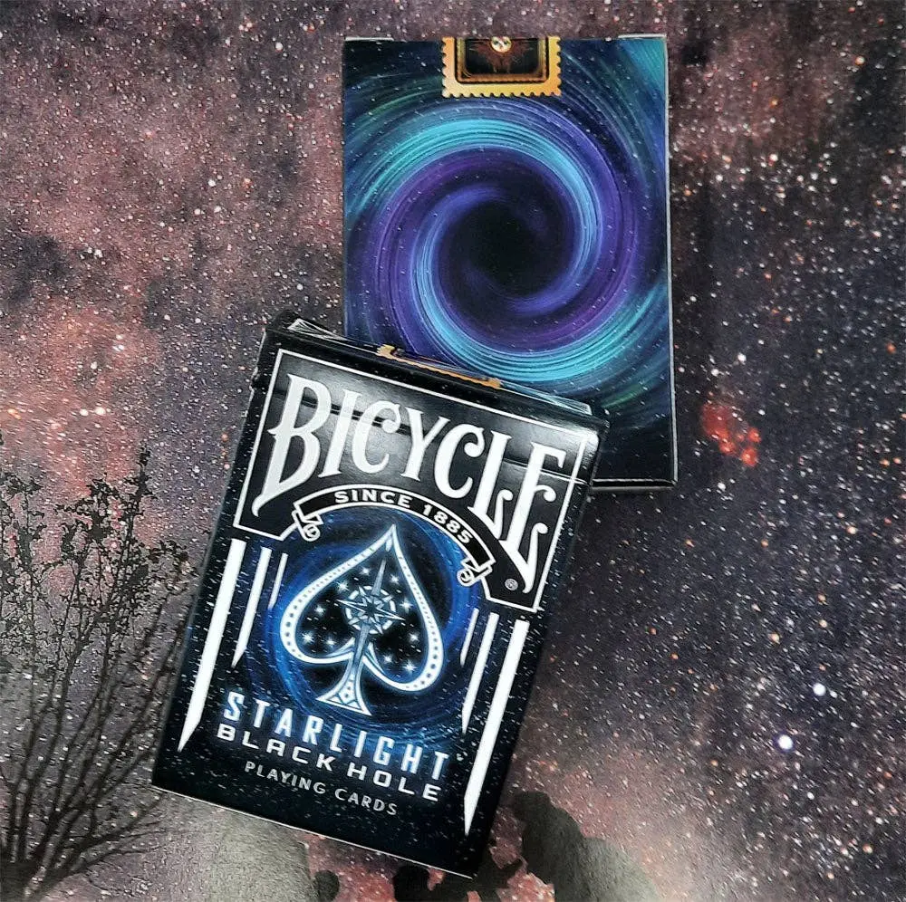 Starlight Series Bicycle Deck of Playing Cards - Cosmic Artwork, Nebula Gradients, Limited Run Deck, Black Hole Themed, for Magicians, All Ages Card Collecting