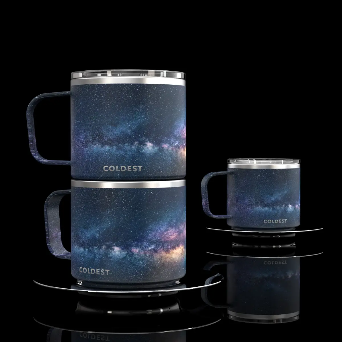 4oz Espresso Cup by Coldest | Insulated Portable Mug with handle with plate