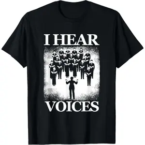 Hear Voices Choir Chorus Choral Singer Music Vocals Gift T-Shirt Graphic tees
