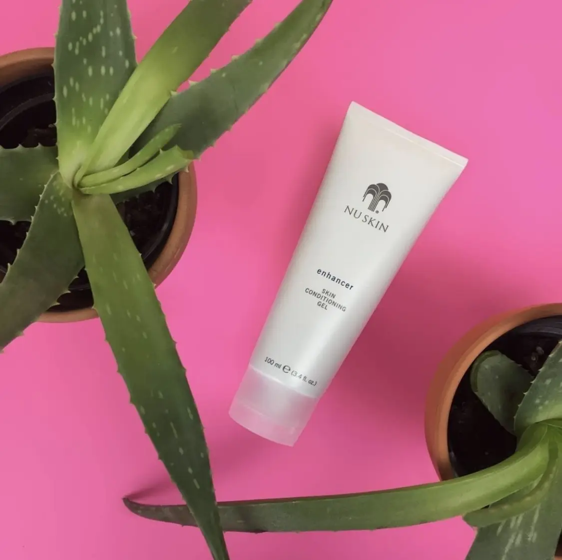 Nu Skin Enhancer Skin Conditioning Gel With with aloe vera, soothes the skin  and prevents moisture loss. Use liberally to keep skin comfortable and  support its natural, healthy moisture balance. - TikTok