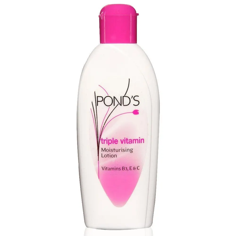 Pond's Triple Vitamin Moisturizing Body Lotion - 100ml | Soft & Smooth Skin | Vitamins B3 E & C | Daily Hydration | Lightweight Formula