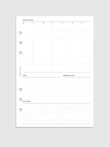 Monthly Admin Planner Inserts | Monday Start
