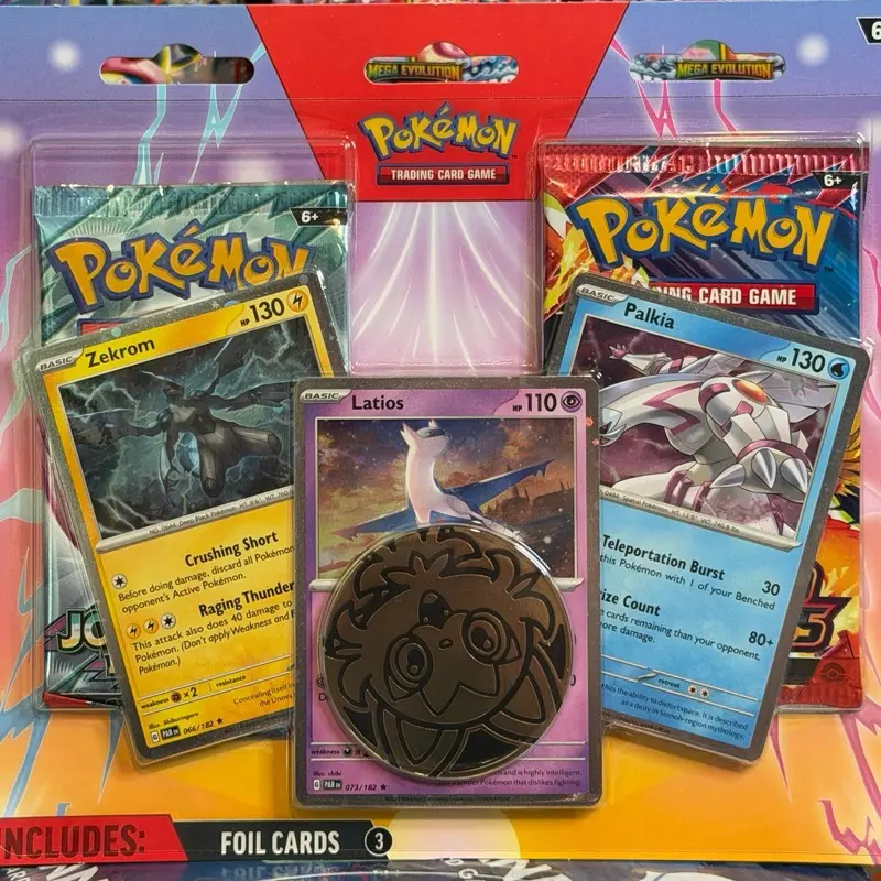 2024 Pokémon TCG Enhanced 2-Pack Blister - Latios, Zekrom, Palkia Foils, Coin, 2 Boosters | Factory Sealed