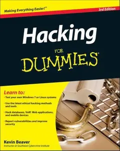 USED-Hacking for Dummies by Kevin Beaver (Paperback)