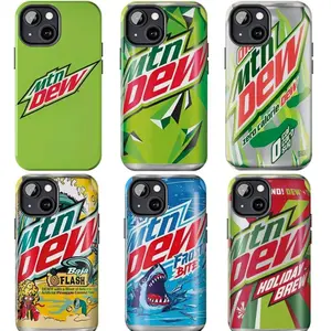 Mountain Dew Can iPhone Cases, Soft Drink Cover, Compatible with iPhone X, 11, 12, 13, 14, 15, 16, 17 & more