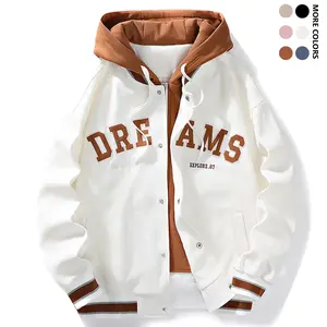 Men's hooded jacket - loose street style jacket - front button closure - non elastic fabric - urban casual jacket, fashion designerRAIMENTRY