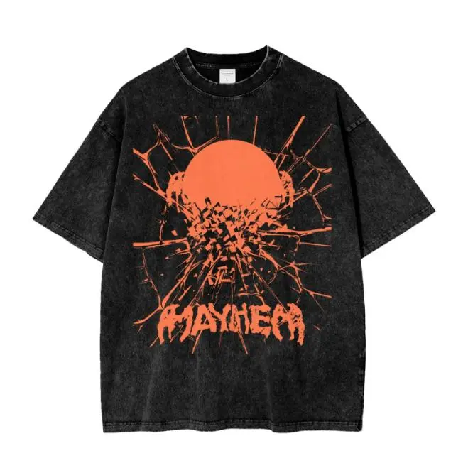 Shattered Mirror MAYHEM #Ladyy Gaga Baby Tee Seamless T-Shirt - 200 GSM funny graphic tees, Gift For Fans