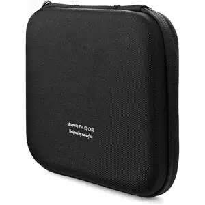 28 Capacity EVA Protective Portable Zipper CD Case Holder Disc Storage Organizer Wallet Bag for Car Home Travel Black
