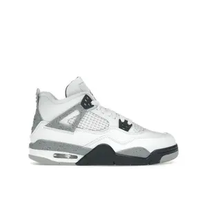 Jordan Kid's 4 Retro White Cement (2025) Basketball Shoes, from StockX