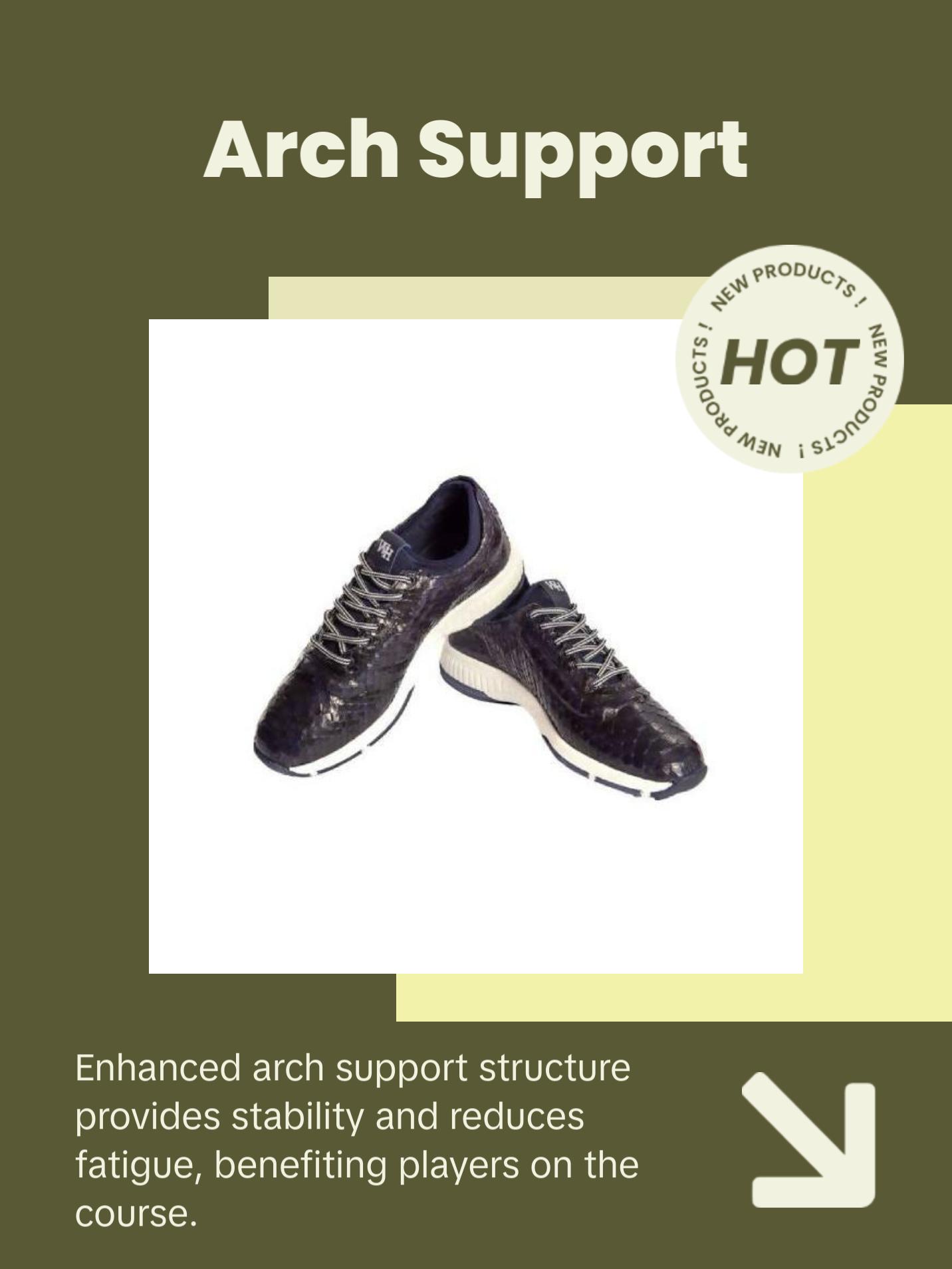 W&H Men's Viper Python Golf Shoes in Navy