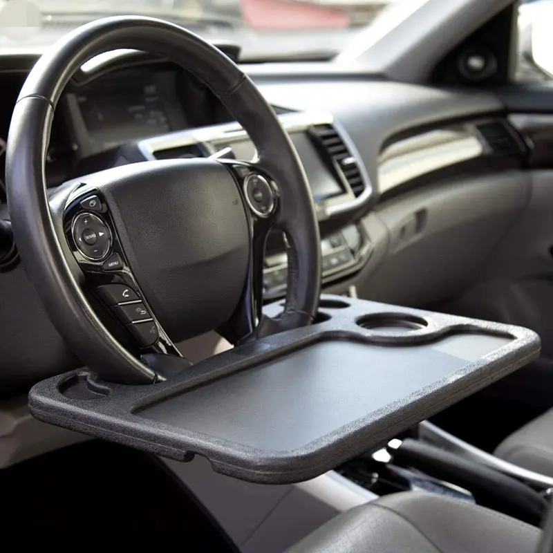 Car Steering Wheel Table, Multifunctional Portable Car Tray, Laptop Stand, Office Desk, Car Dining Table, Storage Rack, Universal Fit, Car Console Organizer, Car Organizers, Car Organization Supplies, Car Organization Accessories