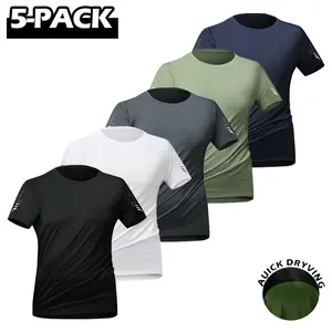 Men’s summer short-sleeve shirt, available in multiple colors for men’s summer sports. Quick-drying, breathable, sweat-wicking fabric—ideal for fitness, gym workouts, running, and casual training. Skin-friendly and breathable, suitable for night runs.