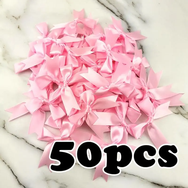 Mini Silk Bowknot, Sweet Atmosphere Decor, No-Tie Small Bowknot, Ideal for Crafts, Gift Wrapping, Hair Accessories, Wedding Decoration, Wrapping Bows, Gift Bows for Presents