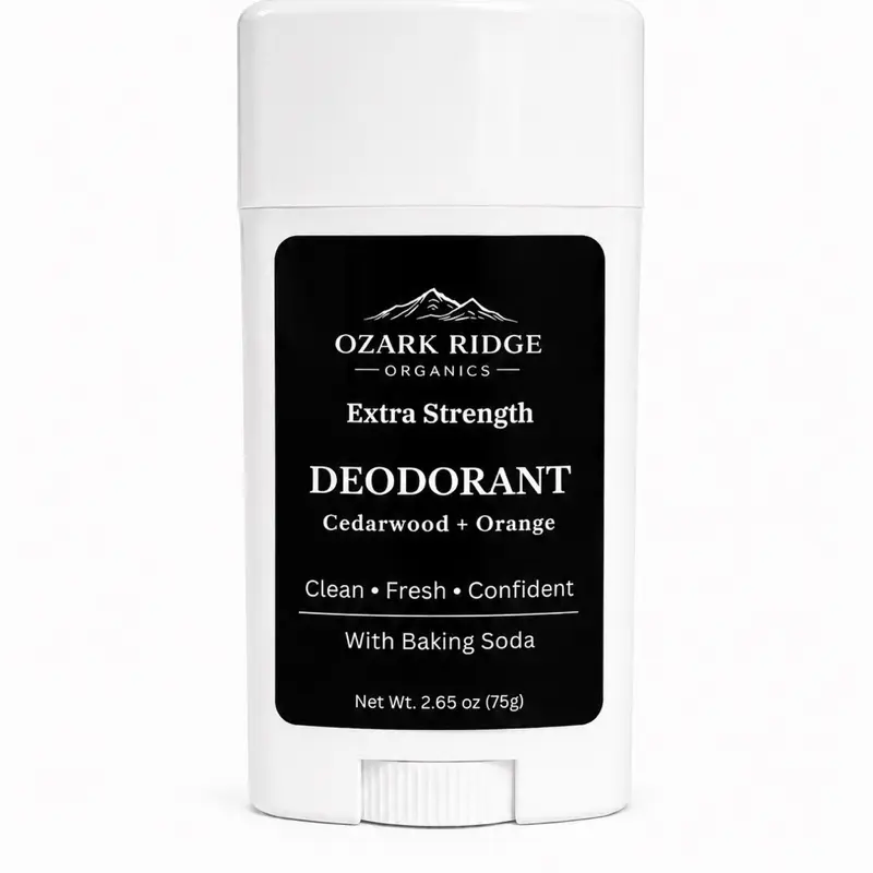 Extra Strength Deodorant with Baking Soda and Magnesium, Natural Odor Protection for Daily Use