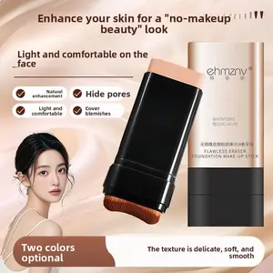 Your Face in 2 Minutes Double-Ended Foundation & Concealer Stick – One Side = Base, Other Side = Concealer, Blendable, Natural Matte, No Caking