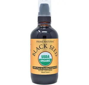 Organic Black Seed Oil 4oz - Cold Pressed Unrefined High Thymoquinone 1.7% USDA Certified - Turkish Origin Potent Nigella Sativa Liquid - Vegan Omega 3 6 9, Antioxidant Natural