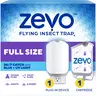 Zevo Flying Insect Traps & Cartridges - Plug In Fly Trap & Indoor Bug Catcher for Gnats, House & Fruit Flies - Mess-Free - Use in Any Room - Uses Blue & UV Light
