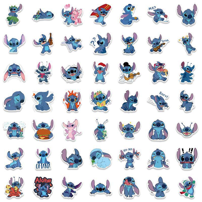 Disney Stitch Stickers 100pcs Featuring Various Adorable Stitch Designs Perfect for Scrapbooking and Decorations