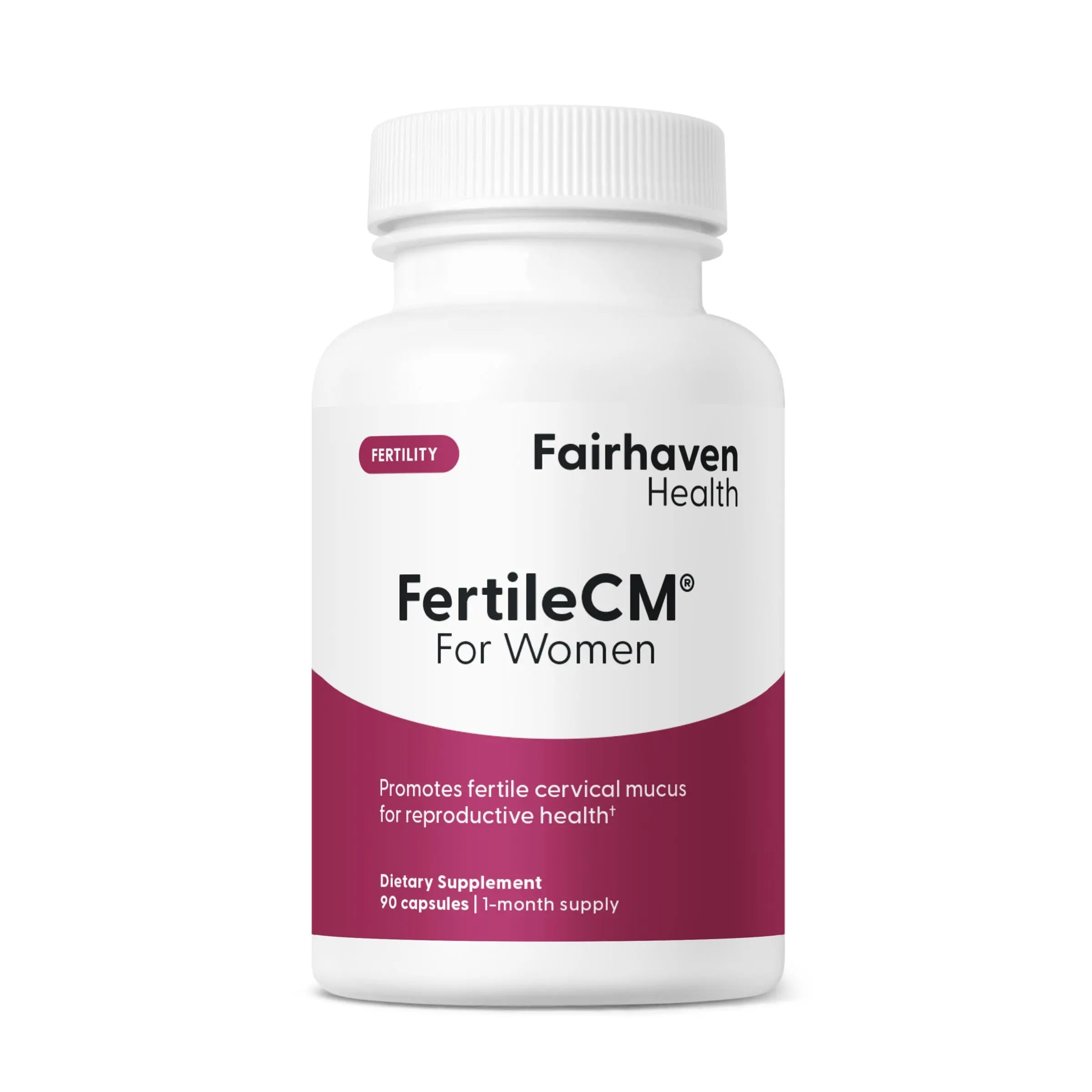 Fairhaven Health FertileCM For Women - Dietary Supplement for Fertile Cervical Mucus Support with L-arginine & Vitamin C  Supplement