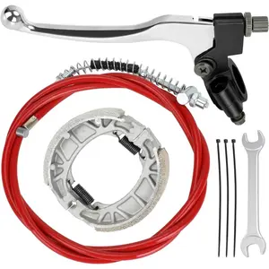 Mini Bike Brake Lever Kit 67 inch Drum Brake Cable Assembly Replacement For Mini Bike Parts 7/8" 22mm Handlebar For Coleman CT200U,CT200U-EX,BT200X,Baja Warrior,MB200,Predator 212,196cc,6.5hp Motor Minibike